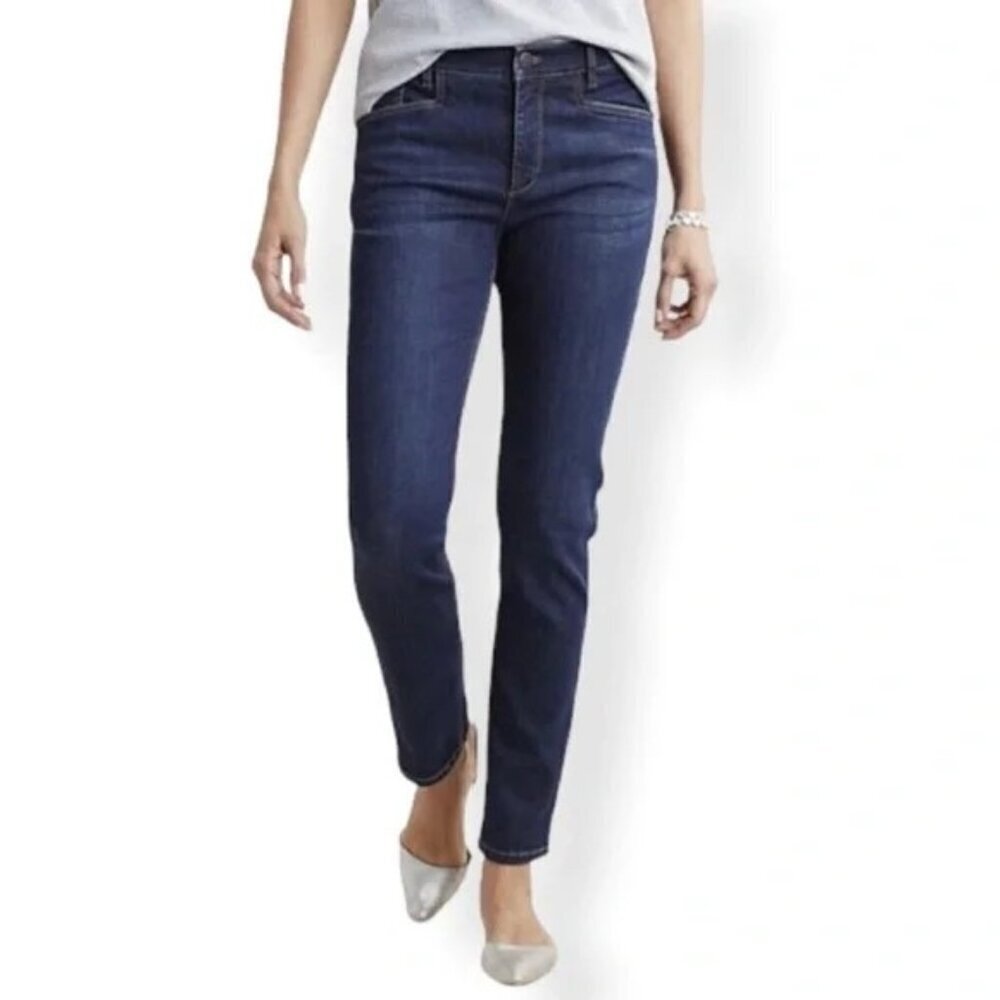 J. Jill Denim Boyfriend Straight Leg Ankle Jeans Denim Blue Women's Size 6